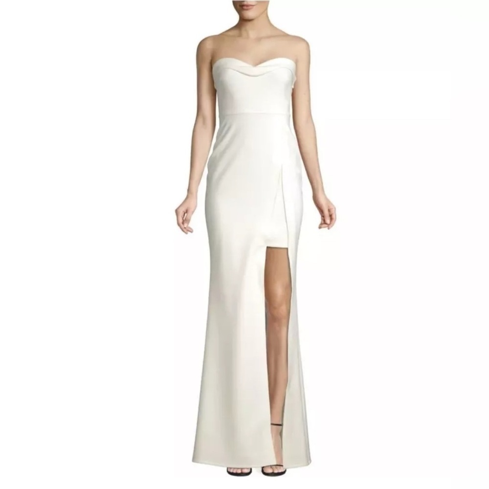 Likely Ella Gown White Strapless Sweetheart Neckline Maxi Dress YD556001LYB 8